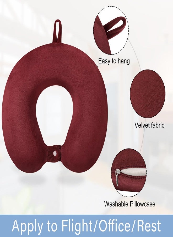 Gosider Travel Neck Pillow Memory Foam U Shape Neck Pillow for Travel Pillow Comfortable Head Neck Support Airplane Pillow for Traveling Car Home Office Travel Neck Flight Pillow - Image 2