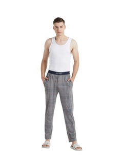 JOCKEY Jockey IM03 Men Tencel Micro Modal Cotton Elastane Stretch Regular Fit Checkered Pyjama with Side Pockets  - Image 4