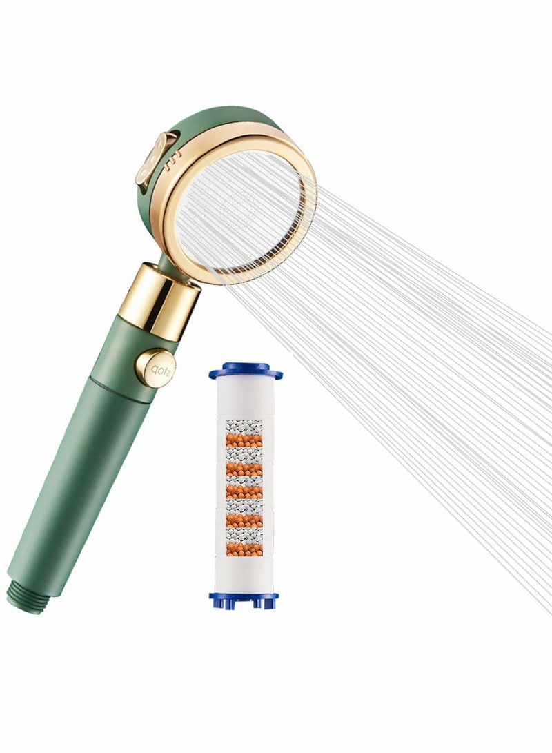 KASTWAVE Shower Head High Pressure, Ionic Filter, Water Saving, 3 Modes, Water Stop Button - Image 1
