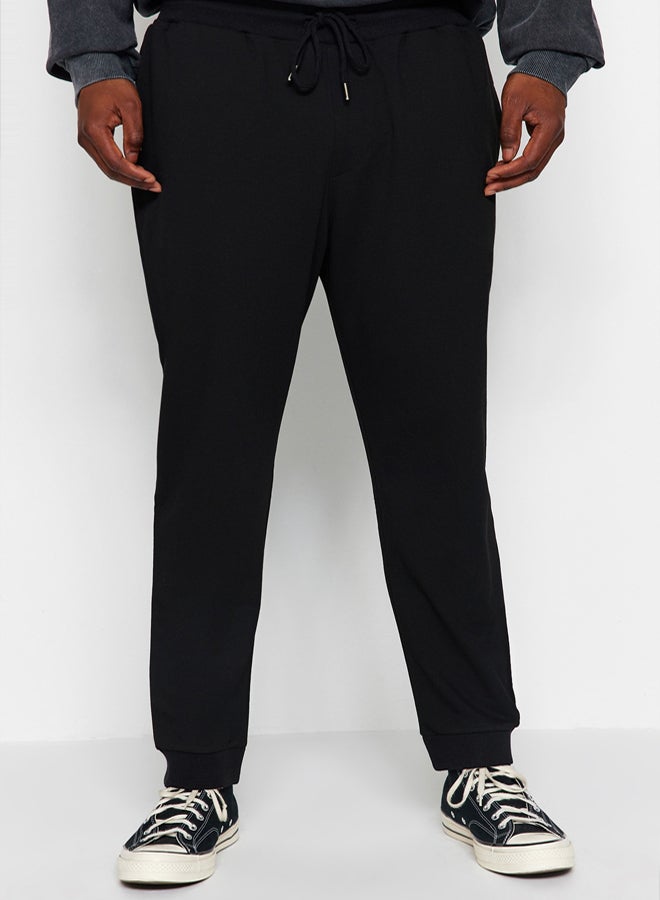 trendyol Plus Size Sweatpants - Black - Straight - Image 1