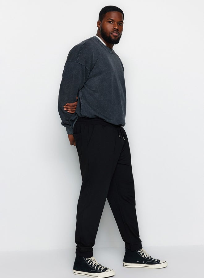trendyol Plus Size Sweatpants - Black - Straight  - Image 4