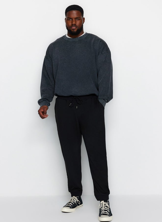 trendyol Plus Size Sweatpants - Black - Straight  - Image 2