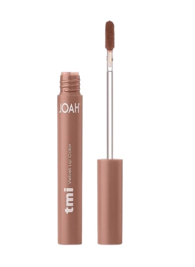 JOAH TMI Velvet Lip Color - Please Me | Matte Liquid Lipstick | Long-Lasting, Cruelty-Free, Hydrating Formula with Rosehip Oil - Soft Velvet Finish