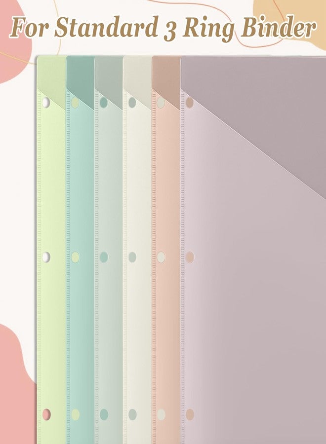 Epakh 12 Pack Binder Dividers for 3 Rings Binders Index Dividers with Two Clear Pockets Plastics Sheets Protectors with Tab Labels for School Office Organization(Morandi) - Image 5