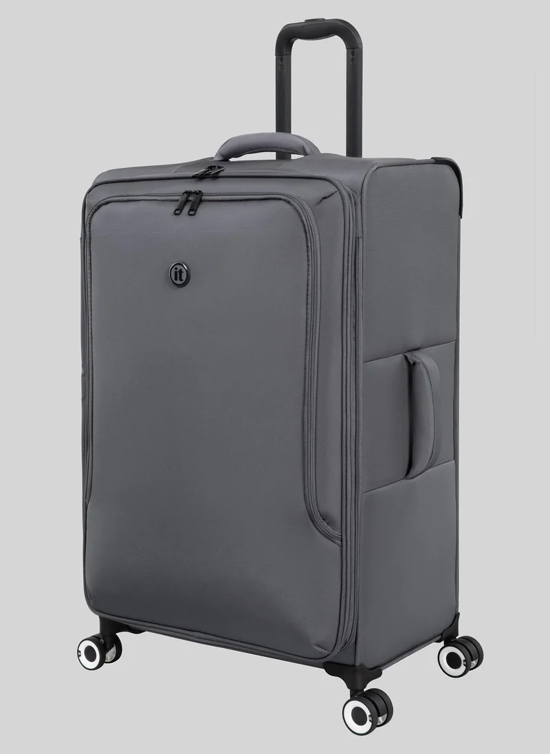 Matalan IT Luggage Grey Trulite Soft Suitcase