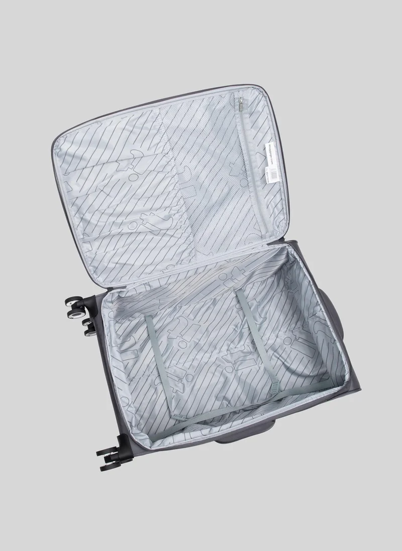 Matalan IT Luggage Grey Trulite Soft Suitcase