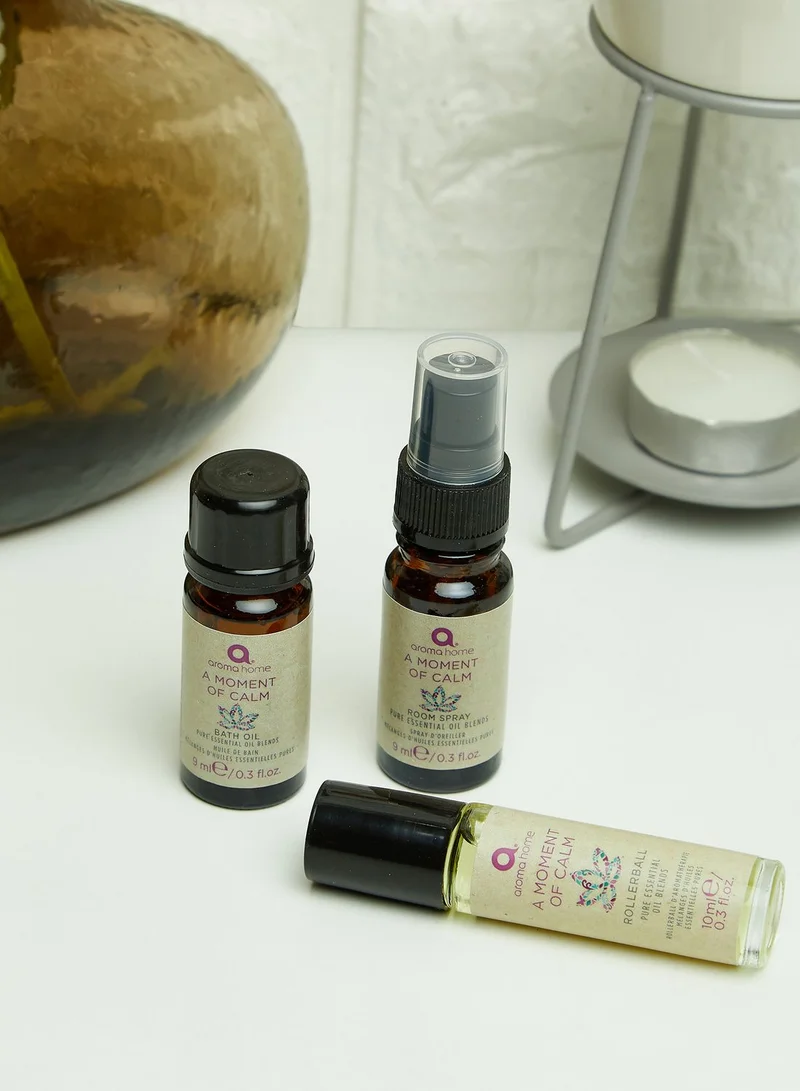 Aroma Home De-Stress 3 Step Essential Oils Kit