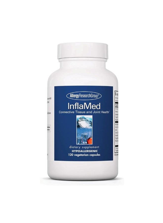 Allergy Research Group - InflaMed Joint Health Supplement - Joint Support Supplement for Men & Women, Molybdenum, Turmeric, MSM, Boswellia,Connective Tissue Health - 120 Count - Image 1