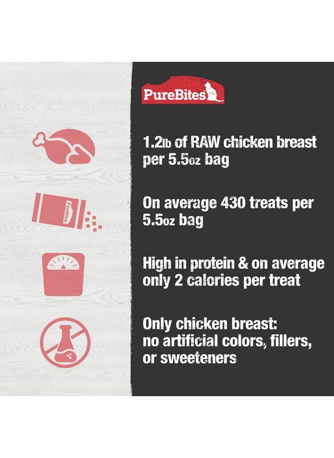 PUREBITES - PureBites Chicken Freeze Dried Cat Treats, 1 Ingredient, Made in USA, 5.5oz - Image 1