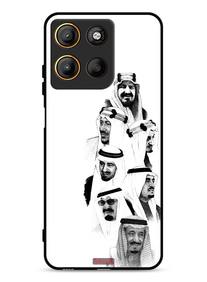 Tolwak Motorola Moto G15 Protective Case Cover Saudi Kings Art B_W