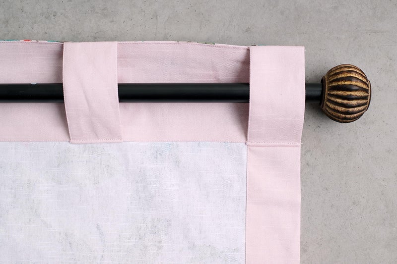 ميزون دي هيرمين Maison D 'Hermine 100 ٪ Cotton Curtain Bamboo Peach Stertains One لوحة لغرف المعيشة مكاتب غرف نوم مصممة مع جيب قضيب وحلقة سهلة التعليق 50 "x124" - Image 5