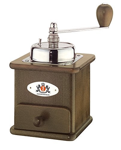 Zassenhaus Zassenhaus M040012 Brasilia Beech Wood Manual Coffee Mill Dunkel Gebeizt DarkChrome 