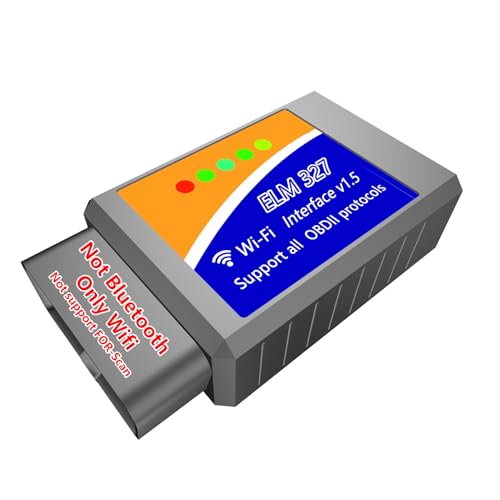 ULTRAOBD WiFi ELM327 OBD2 Adapter Scanner Reader for iOS iPhone and Android Phones OBD2 to WiFi OBD 2 ELM 327 Adapter Scanner Diagnostic Scan Tools OBDii ELM327 Interface Code Readers for Ford GM Chevy etc - Image 1