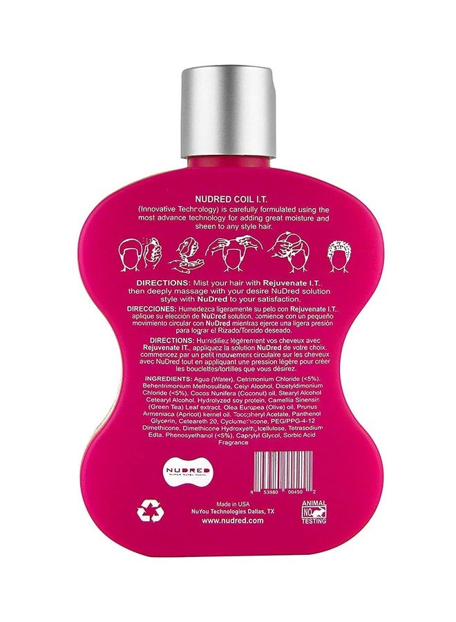 NuDred Coil I.T. Curly Hair Moisturizer with Natural Oils for Black Hair, Curl and Coil Defining Cream for Hydrated Twist Outs, Flat Twists & Bantu Knots, Sulfate Free & Paraben Free Curl Cream, 8 OZ - Image 2