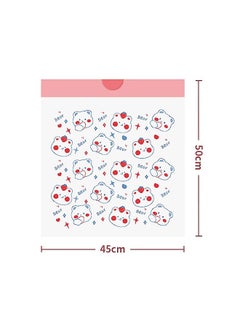 Generic 30 Pcs Cartoon Bear Drawstring Trash Bags, Durable Large Capacity Thickened Trash Bags, Multi Purpose Garbage Bag for Office Living Room Kitchen and Bathroom (Pink)  - Image 2