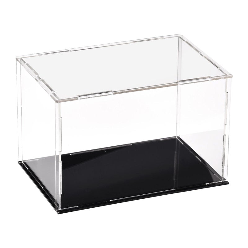 TOP-VIGOR Acrylic Clear Display Case, 15x10x10cm Assemble Dustproof Protection Countertop Box, Showcase Cube Collectibles Show Box for Figures Toys Home Storage - Image 1