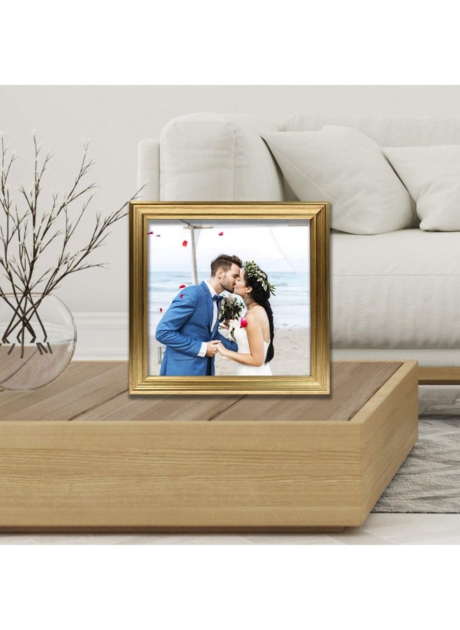 Lawrence Frames Lawrence Frames 536288 8x8 Sutter Burnished Gold Picture Frame  - Image 1