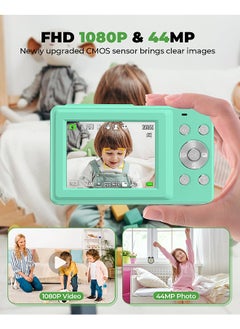 Mi VAZA Autofocus Digital Camera for Kids - FHD 1080P 44MP - Rechargeable Compact Mini Camera with 16X Digital - Portable Pocket Camera - With 32GB Memory Card  - Image 3