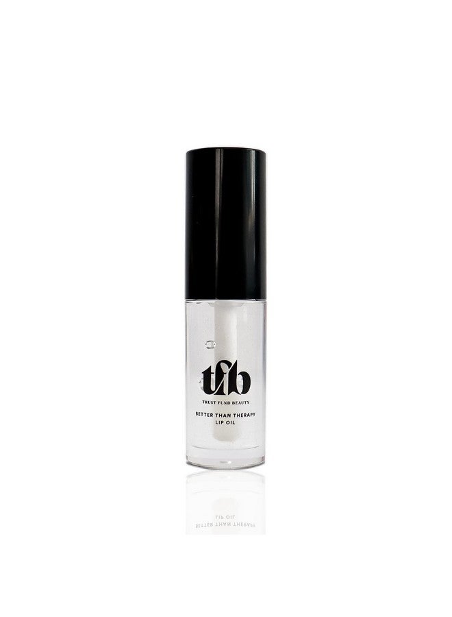 Trust Fund Beauty Better Than Therapy Lip Oil Clear Softening Moistening 3Ml 0.1 Oz. Vegan Crueltyfree Nontoxic - Image 1
