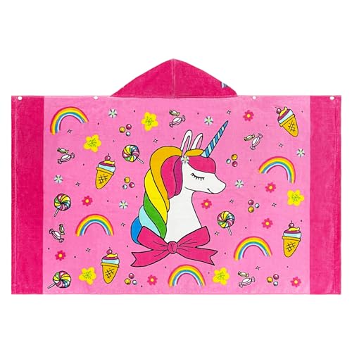 Bavilk Kids Bath Towels Kids Towel Girls Boys Hooded BeachBathroomPool Swim Towels 30 50 INCH Large Size Ultra Absorbent Cute Cartoon Animal Full Vitality 100 Cotton Wearable Wrap for Child - Image 3