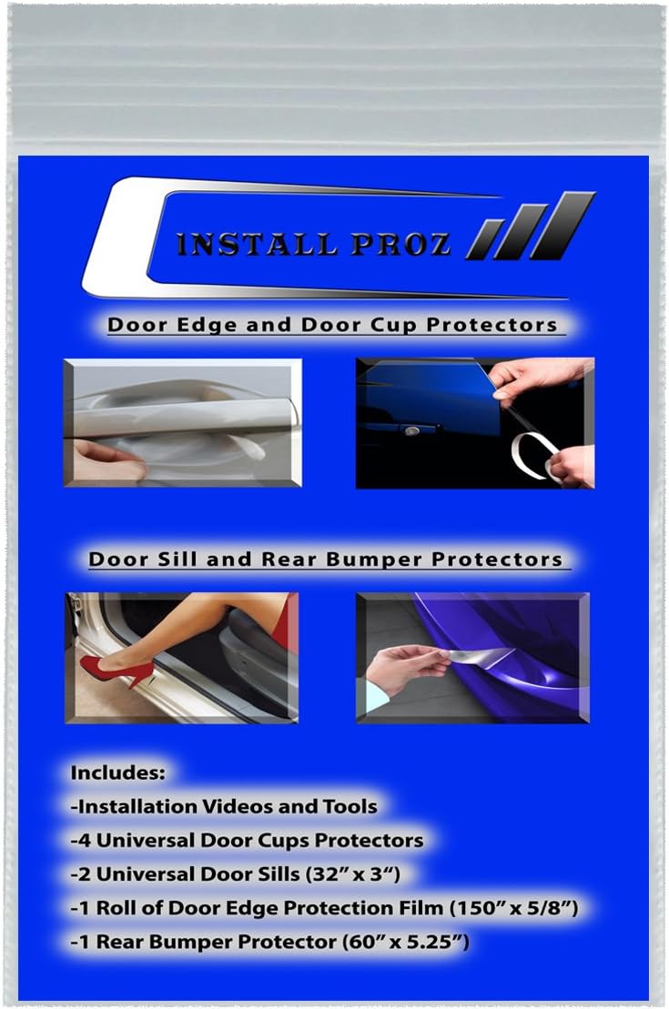 Install Proz * Self-Healing Clear Paint Protection Film Kits (Bundle-DoorEdge_DoorCup_Doorsill_RearBumper) - Image 1