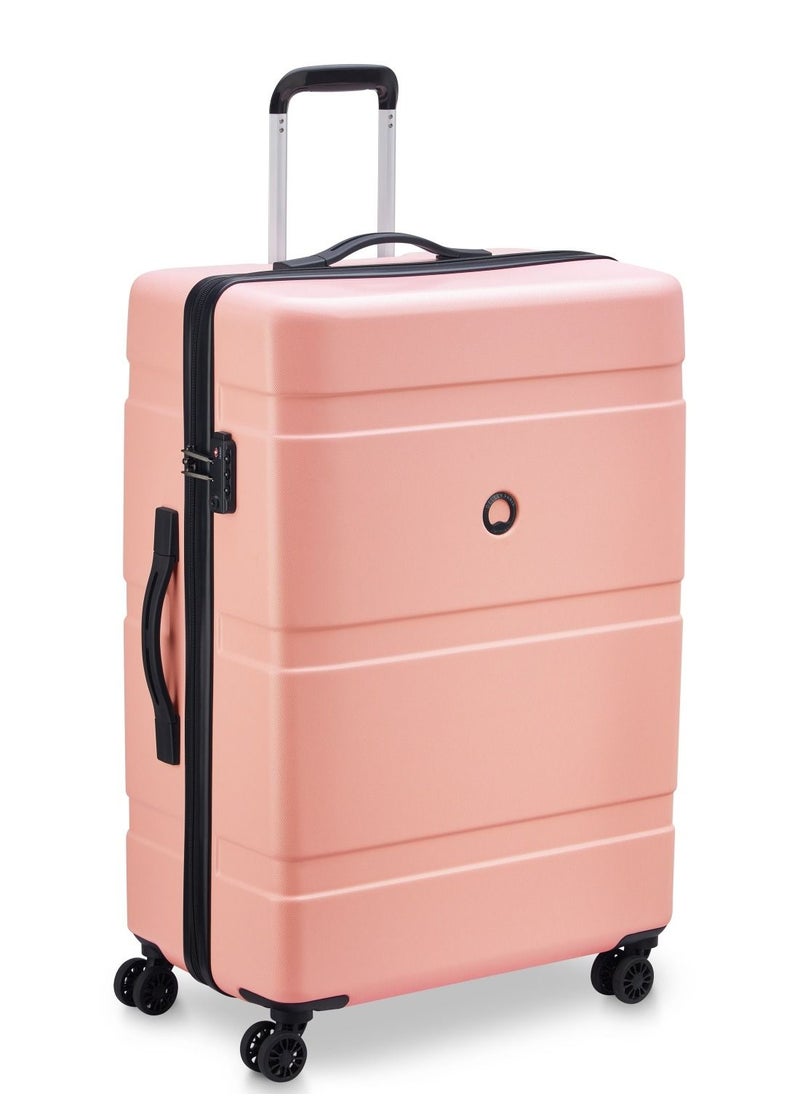 DELSEY Paris - Airship 2 Piece Set  55+77cm 4 Double Wheel Cabin and Check In Luggage Trolley Pink - Image 1
