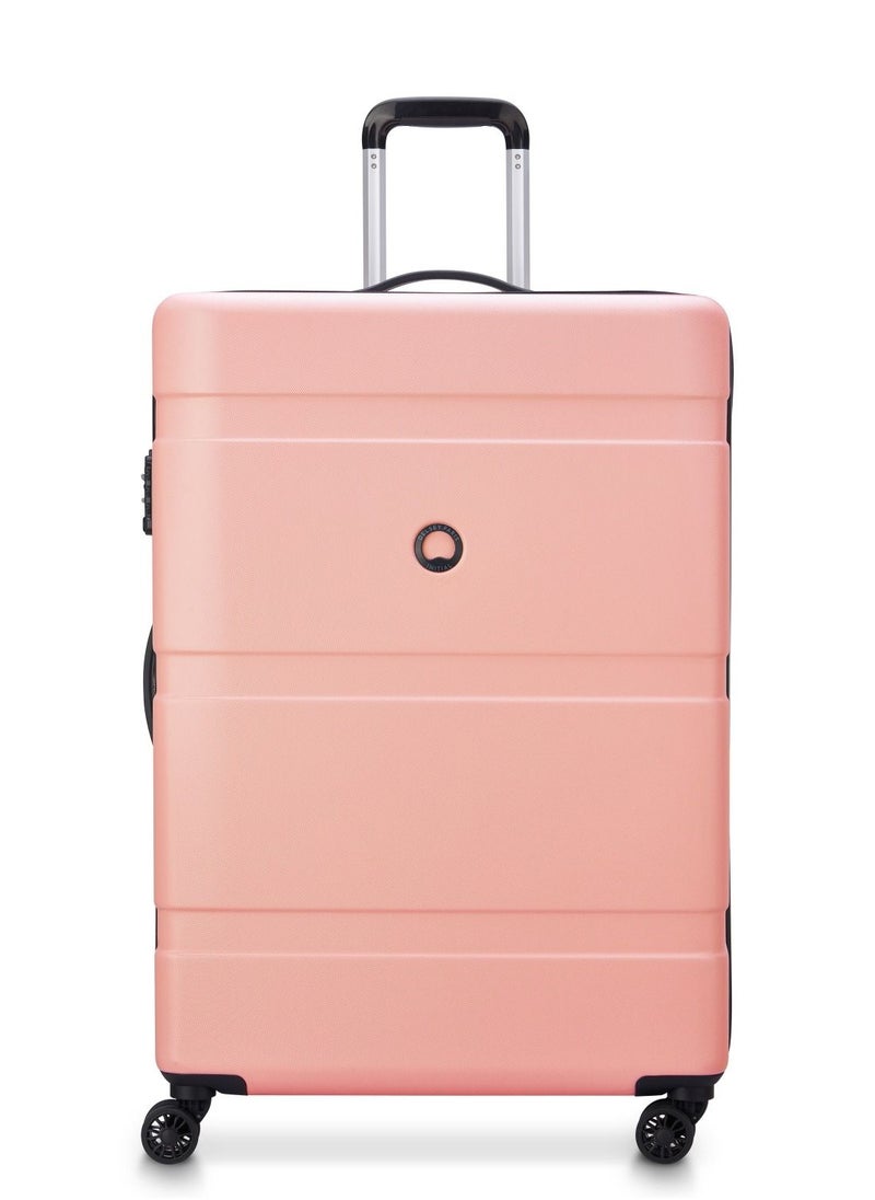 DELSEY Paris - Airship 2 Piece Set  55+77cm 4 Double Wheel Cabin and Check In Luggage Trolley Pink - Image 1