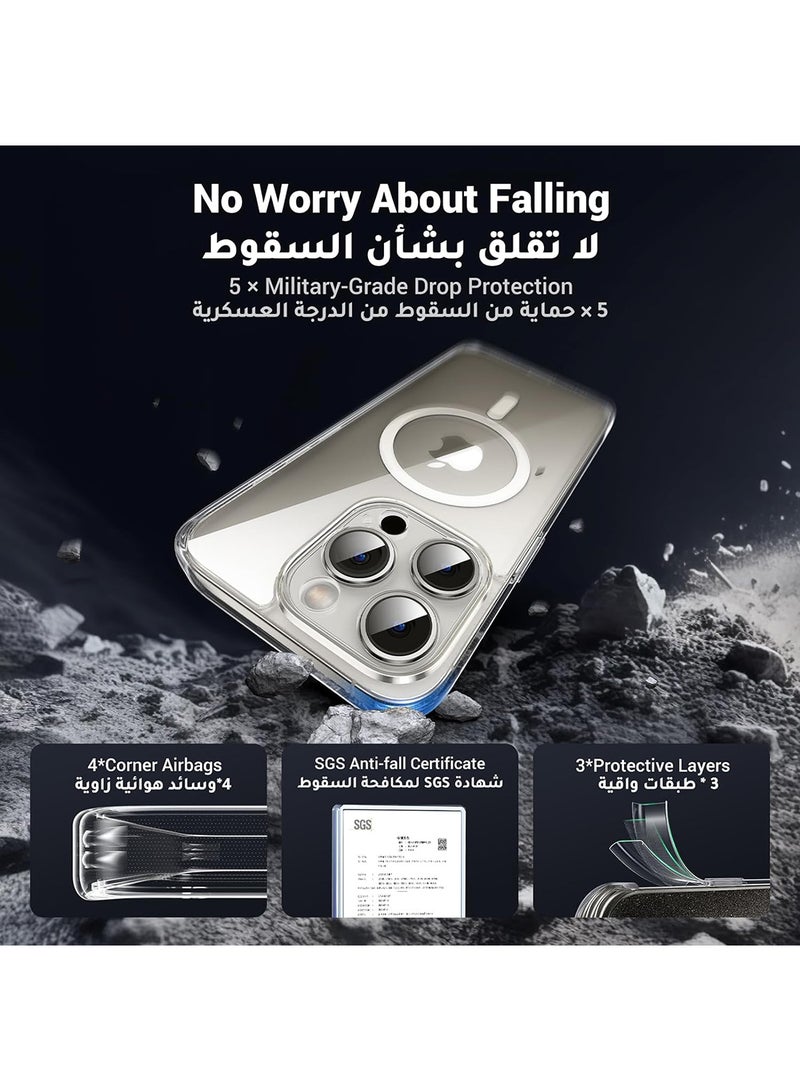 Ugreen 15 Pro Max Magsafe Case, N52 Stronger Magnets, Shockproof Military-Grade Protection, Anti-Yellow & Anti-Scratch, Ultra Slim, Magnetic Magsafe Cover for iPhone 15 Pro Max 6.7-inch - - Image 4