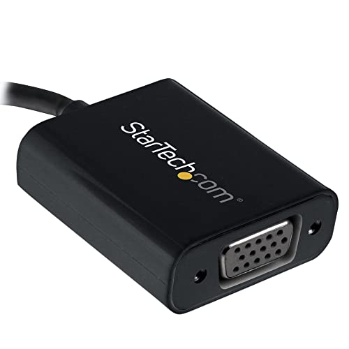 StarTech.com USB-C to VGA Adapter - Thunderbolt 3 Compatible - USB C Adapter - USB Type C to VGA Dongle Converter - Image 3