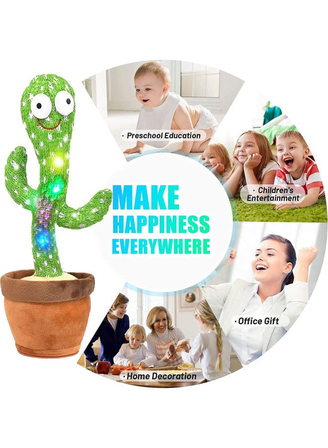 ACHAS Dancing Cactus Plush Toy With Music - Image 4