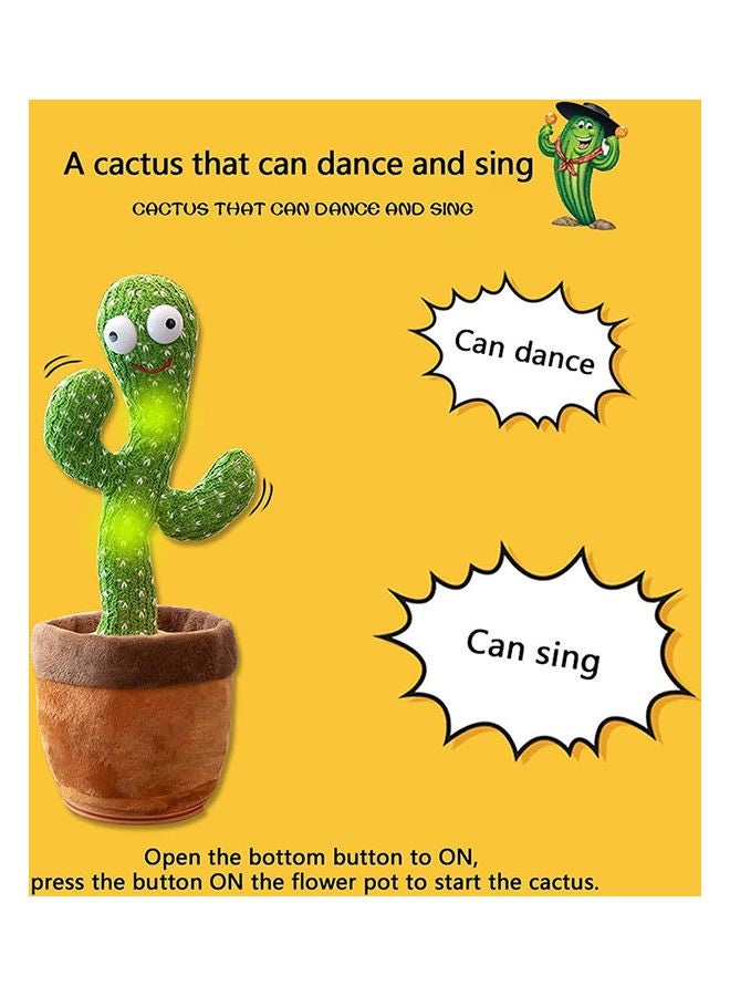 ACHAS Dancing Cactus Plush Toy With Music - Image 2