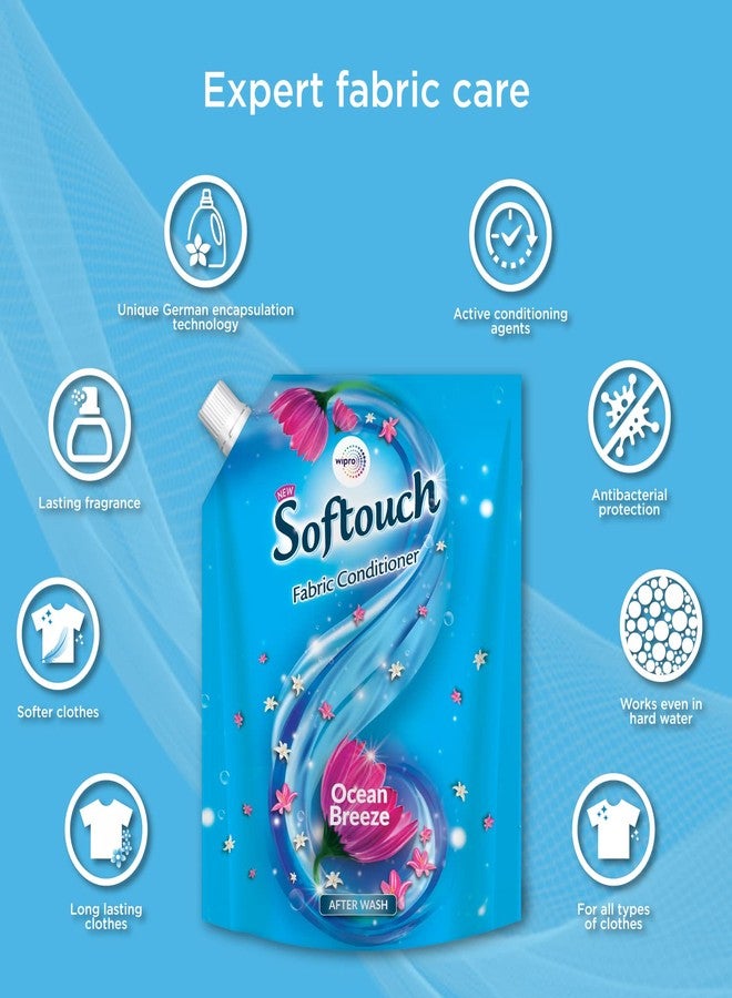 Softouch Ocean Breeze Fabric Conditioner by Wipro, 2L - Image 4