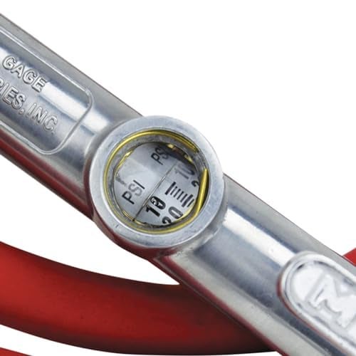 Milton S-516 Analog Tire Inflator with Pressure Gauge, 15" Hose Straight Foot Lock-in Thread Chuck, Made In USA 10-160 PSI - Image 3