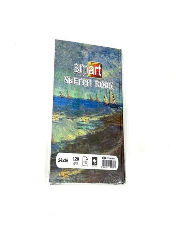 Van Gogh Sketchbook Van Gogh Shapes - 100Sheets - Size A5 ( 24 X 16 ) - 120 GM - 1pcs - White Paper