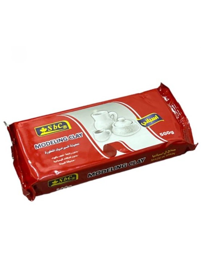 SBC White Modeling Clay 500g - Image 1
