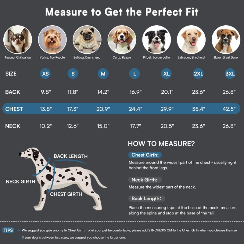 Queenmore Dog Jackets for Large Dogs, Dog Coat with Harness Built in,Waterproof Dogs Coats with Zipper On Back,Warm Fleece Lining Cold Weather Pet Coats with Furry Collar for Labrador,Blue,L - Image 3