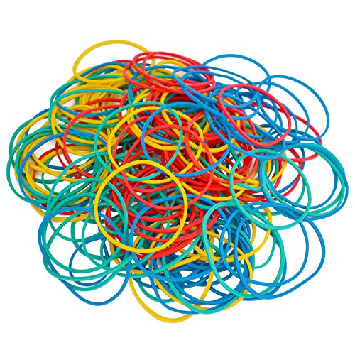 LDCREEE 400PCS 50mm Color Rubber Bands, 2 Inch | Durable Multi-Color Stretchable Elastic Bands for Office, School, Crafts, Home & Stationery Organization - Image 1