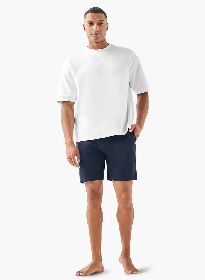 سبلاش فيڤ Textured Lounge Shorts with Pockets
