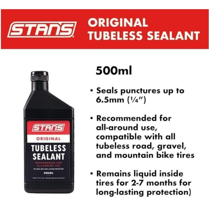 Stans no tubes سائل الختم الأصلي من ستان | 500 مل | حماية متعددة الاستخدامات | ختم سريع | للدراجات الجبلية، الطرق والحصى - Image 3