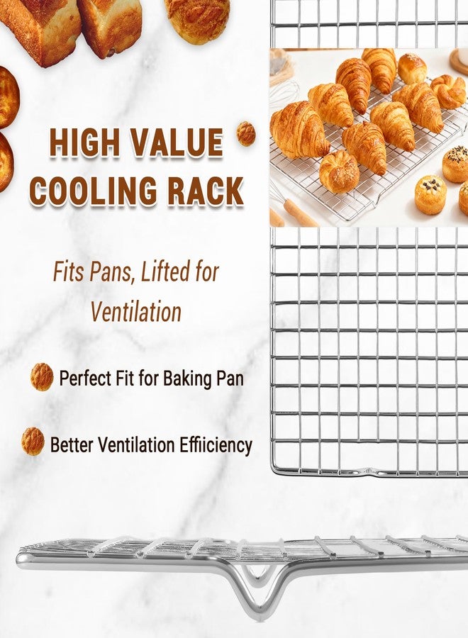 BEWOS Baking Sheet Pans With Racks Set - Including 17.6 × 12 × 1.26 Inch Carbon Steel Baking Sheet, Set of 106 (3 Sheets + 3 Cooling Racks + 100 Parchment Paper), Nonstick Bakeware sets for Baking - Image 4