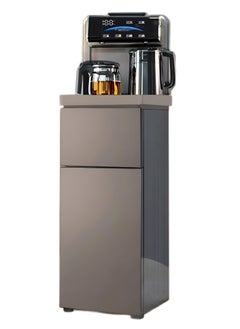 Water Dispensers Tea Bar Machine Household Vertical Water Dispenser Kettle Cabinet Integrated Bottom Mounted Water Bucket Fully Automatic Intelligent Cold and Hot Drink Dispenser for 3 or 5 Gallon Bottles, Ideal for Office, Home, Living Room （Elegant Gold）