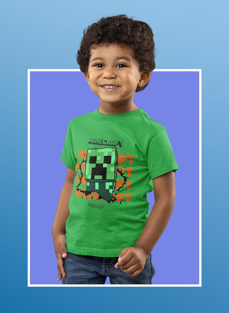 ZOOM ماين كرافت مثل الرئيس - تي شيرت للأطفال