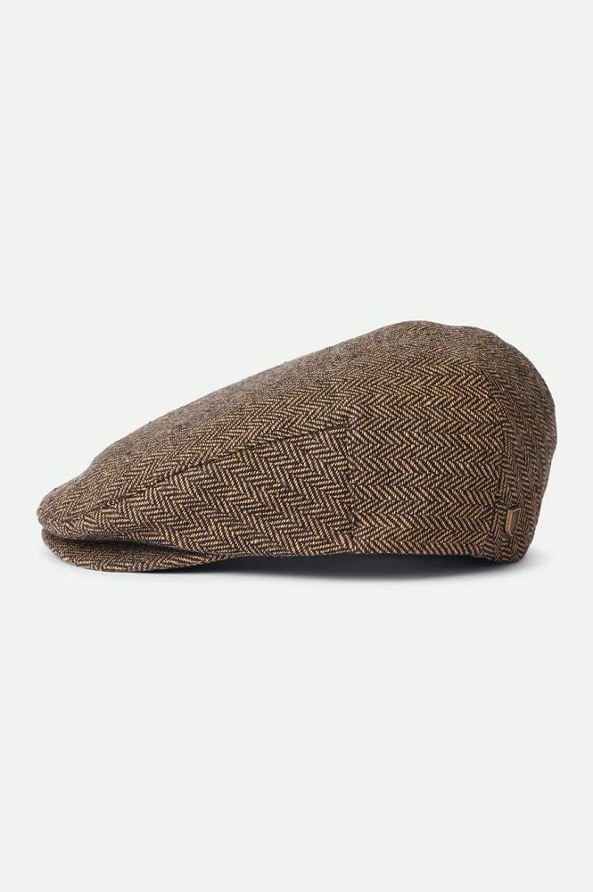 Brixton mens Hooligan Driver Snap Hat Newsie Cap, Brown/Khaki, Large US - Image 2