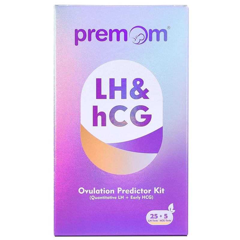 Premom Quantitative Ovulation Predictor Kit 25 Ovulation Test Strips  5 Pregnancy Test Strips Combo with Smart Digital Ovulation Reader App  Accurate Numerical LH Tests