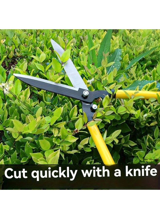 Yellow Garden Pruning Scissors High Carbon Steel Branch Trimming Tool - Image 5
