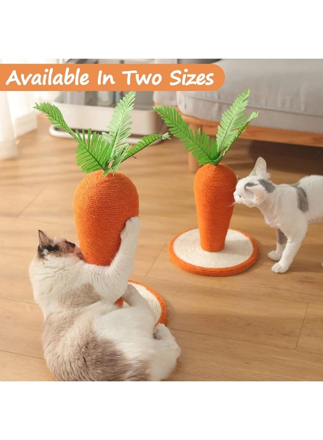 Coodipet Cat Toy, Carrot Sisal Cat Scratching Post, Funny Sisal Rope Cat Scratching Post For Indoor Cats, Natural Sisal Pet Toy - Image 4