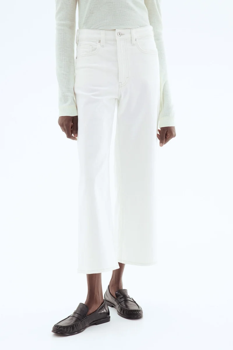 H&M Wide High Cropped Jeans