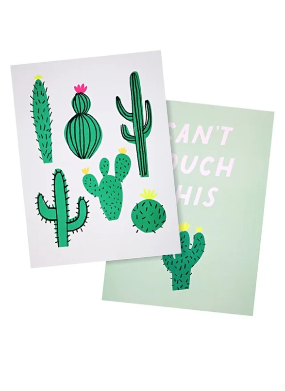 ميري ميري Cactus Art Prints 12 x 16بوصة