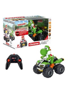 Carrera Nintendo Mario Kart 8 Yoshi 1:20 RC Vehicle | Plastic | Unisex | Differential Gear, Pneumatic Tires, Full-Spring Suspension | Ages 6+  - Image 1