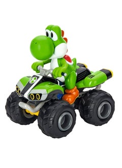 Carrera Nintendo Mario Kart 8 Yoshi 1:20 RC Vehicle | Plastic | Unisex | Differential Gear, Pneumatic Tires, Full-Spring Suspension | Ages 6+  - Image 2
